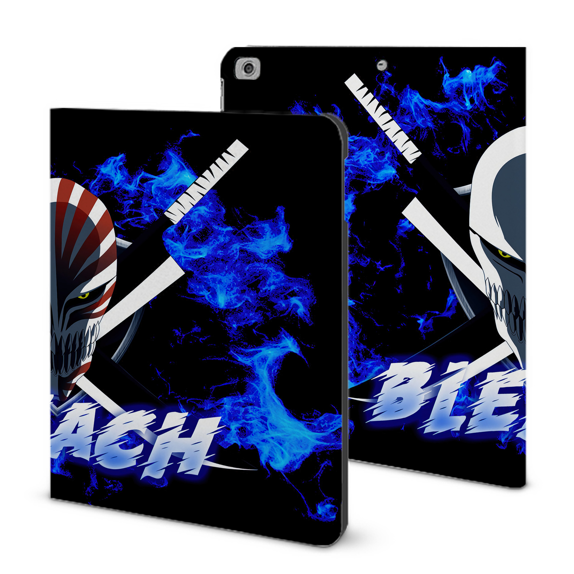 （画像用） ブリーチ BLEACH IPad ケース ブック型 PUレザー TPU 耐衝撃 軽量 薄型 ペン収納なし 全面保護 IPad 各モデル対応